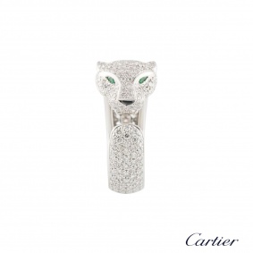 Cartier Panthere Diamond Emerald & Onyx Ring N4225200